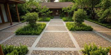 کف سازی حیاط با بتن بهتر است یا موزاییک؟