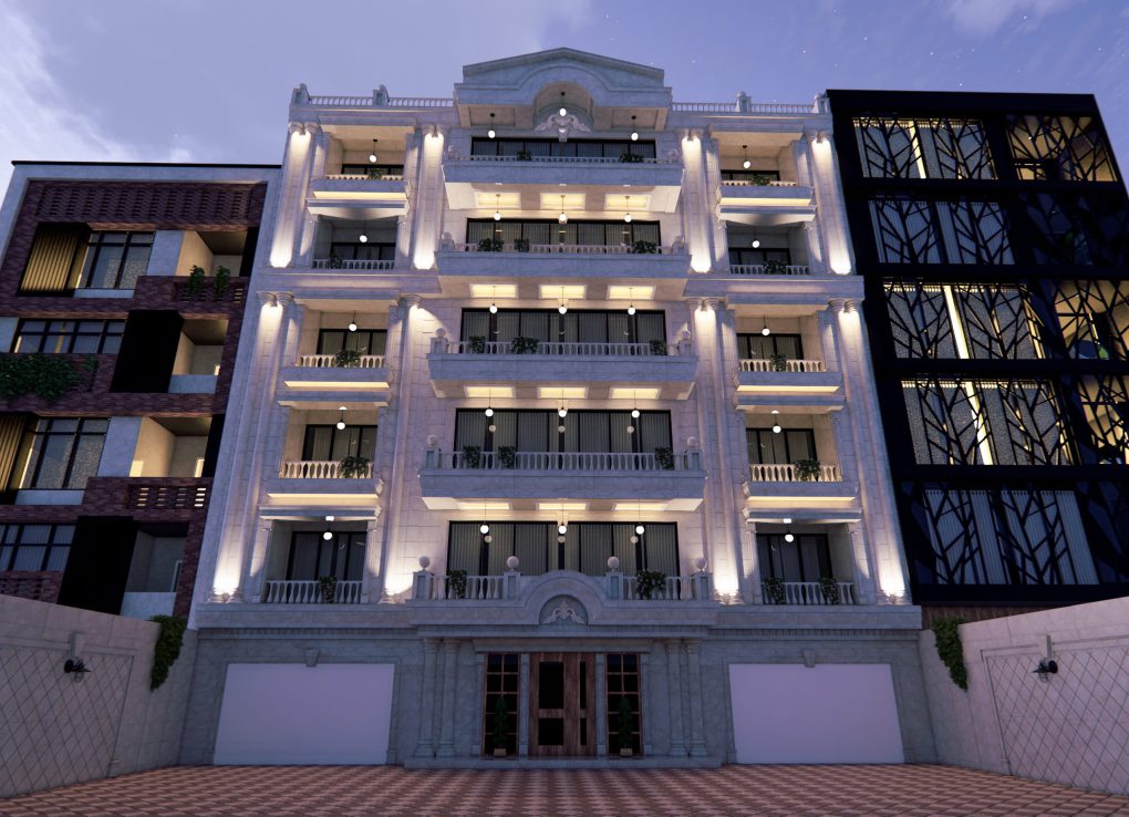 آموزش طراحی نمای ساختمان با 3d max 2 مدلسازی سهبعدی نمای ساختمان مسکونی در 3D Max